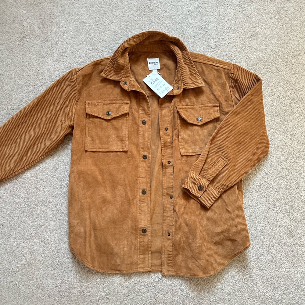Kensie Jeans Oversized Corduroy Jacket